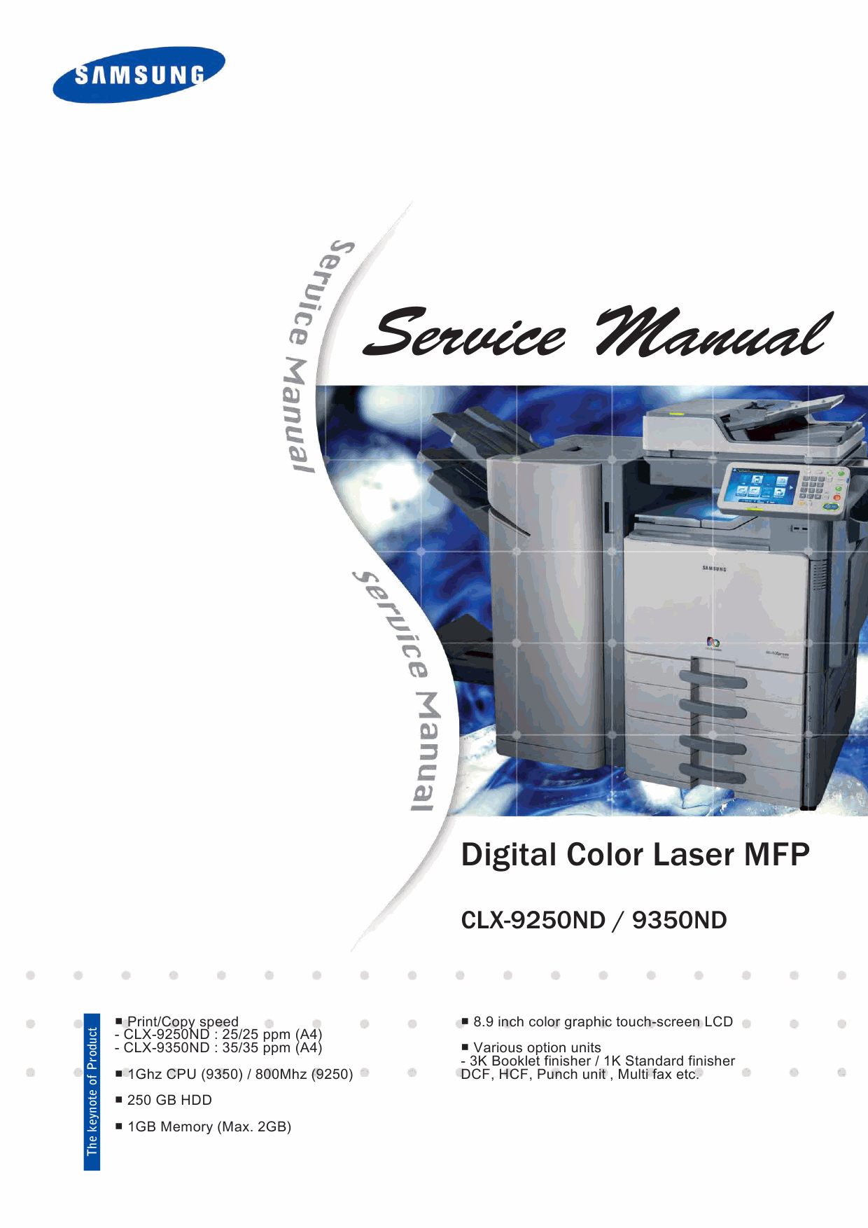 Samsung Digital-Color-Laser-MFP CLX-92509 9359 Service Manual-1